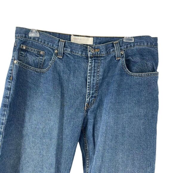 Perry Ellis Collection Jeans Mens Size 38x30 Relaxed Straight Leg Blue Denim - Picture 3 of 8